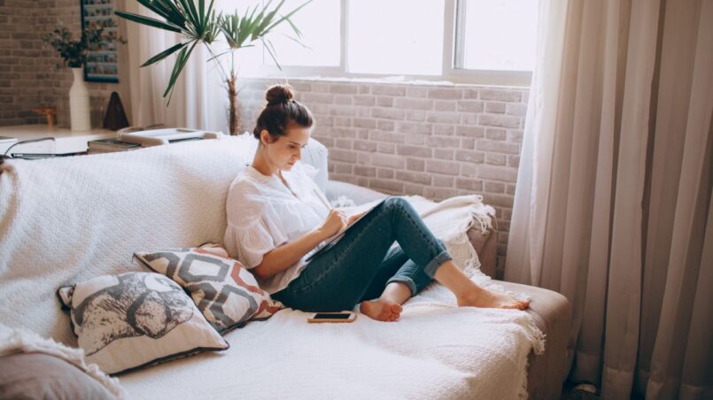 woman-relaxing-at-home